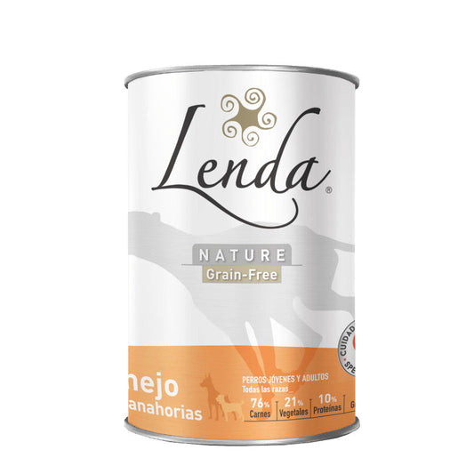 Comida Húmida de coelho com cenouras